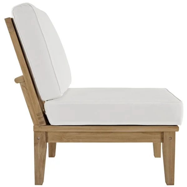 Modway Marina 2 Piece Outdoor Patio Teak Set - Natural Gray
