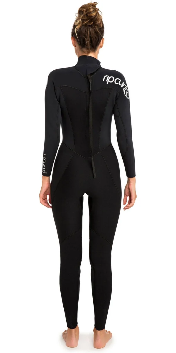 Rip Curl Womens Omega 3/2mm Back Zip GBS Wetsuit Black 2020