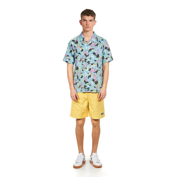 Patagonia Lightweight A/C Shirt - Spoonbills: Big Sky Blue - S - Men