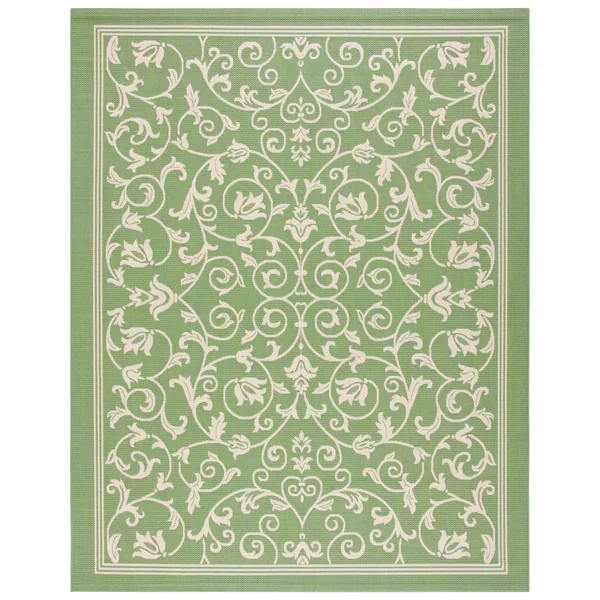 Safavieh Courtyard CY2098-1E06 5&3x22 x 7&7x22 Olive - Natural Area Rug