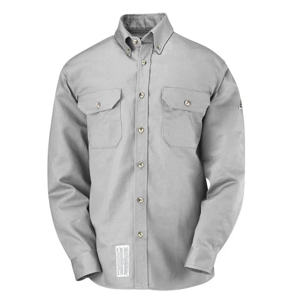 Bulwark Dress Uniform Shirt - Excel FR ComforTouch - 7 oz. - Grey - M