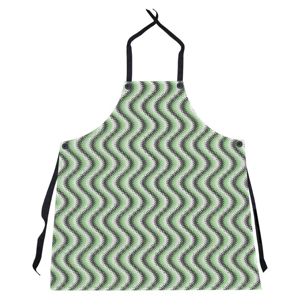 Wavy Stripes Apron - 27 x 30 - Black & White
