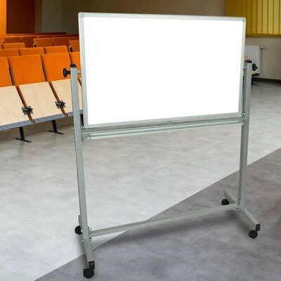 Magnetic Free-Standing Reversible Whiteboard Inbox Zero Size: 36x22 x 24x22