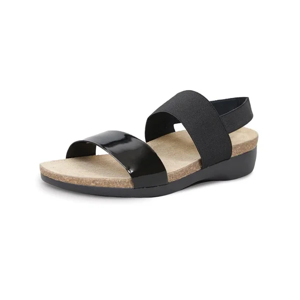 Munro Women's Pisces - Black Fabric/Patent Size: 9 N