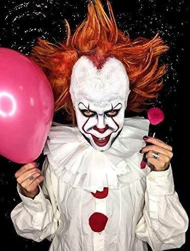 Evil Clown Halloween Makeup Kit – Professional Costume Cosmetics for A Creepy It Inspired Look – Dress Up Like Pennywise with Pr