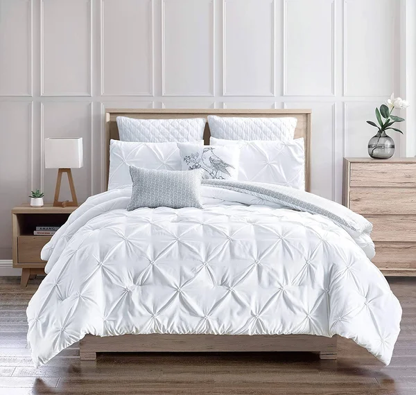 Olivia Gray Olympia 7-Piece Reversible Comforter Set in Blush - King