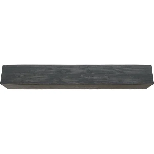 Ekena Millwork BMSD2C0040X120X096ES 4x22W x 12x22H x 8&L 2-Sided (L-beam) Sandblasted Endurathane Faux Wood Ceiling Beam, Aged A