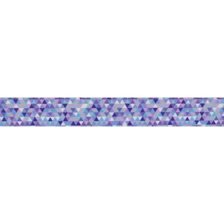 Country Brook Design 5/8 inch Mermaid Mosaic Polyester Webbing, 50 Yards, Purple