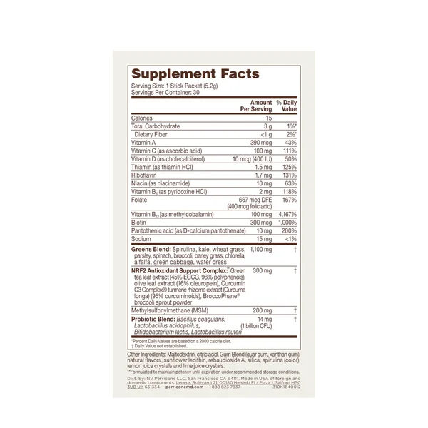 Perricone MD Super Greens Supplement Powder - Lime