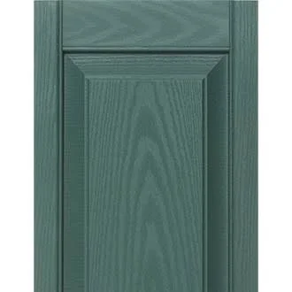 Builders Edge 12 in. x 63 in. Raised Panel Vinyl Exterior Shutters Pair in Wineberry