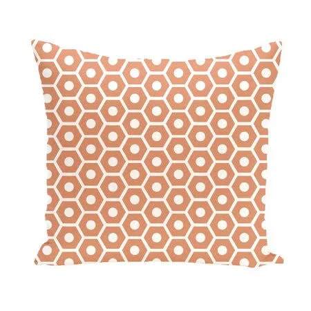 E by Design Subline Geometric Throw Pillow Color: Navy Blue - Size: 26x22 H x 26x22 W