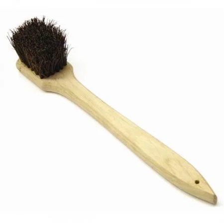 20x22 Palmyra Bristles Wok Brush with Wood Handle, 6 Packs