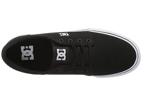 DC Shoes Boys Trase TX, Size: 4.5, Black/White