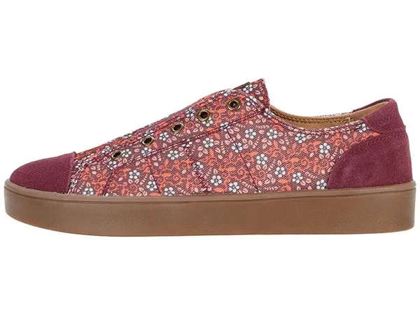 Spenco Orthotic Slip-On Shoes - Malibu Floral, Size 6 Medium, Port