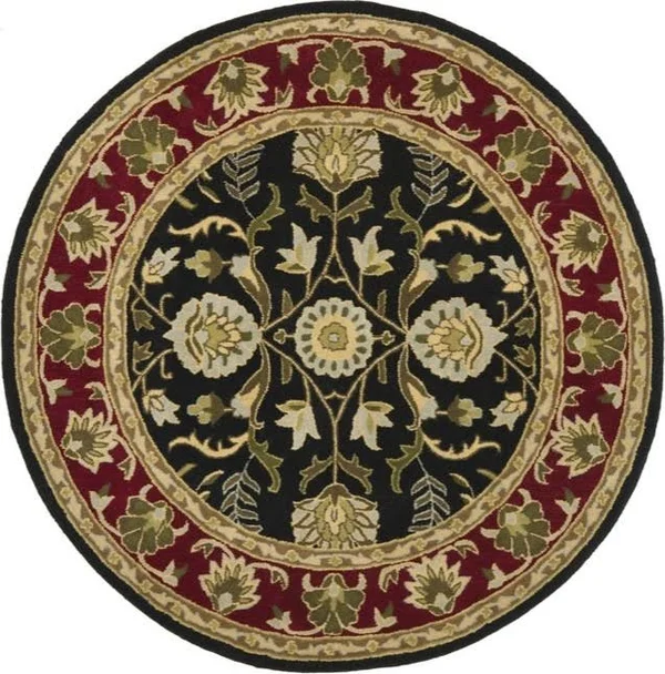 Safavieh Heritage HG261B 4& x 6& Black - Red Rug