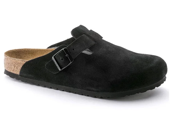 Birkenstock Boston Soft Footbed (Unisex) Clog Shoes Black Suede : 42 (US Men's 9-9.5 - US Women's 11-11.5) Regular