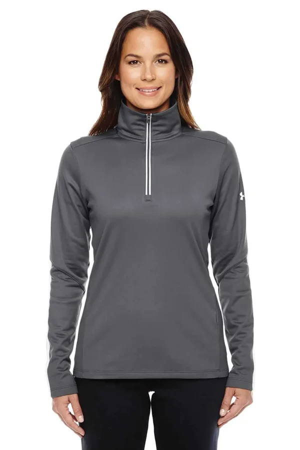 Under Armour Women's Qualifier 1/4 Zip Tee Graphite - M