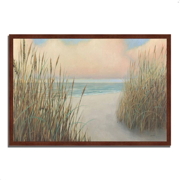 Beach Trail I by James Wiens - 59x22 x 40x22 Framed Painting Print, Bronze