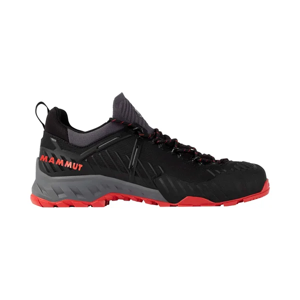 Mammut Alnasca Knit II Low Hiking Shoe - Men's Black/Spicy - 11.5