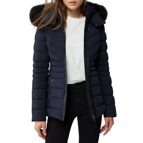 Mackage Patsy Lightweight Down Jacket, Color Navy, Size Large