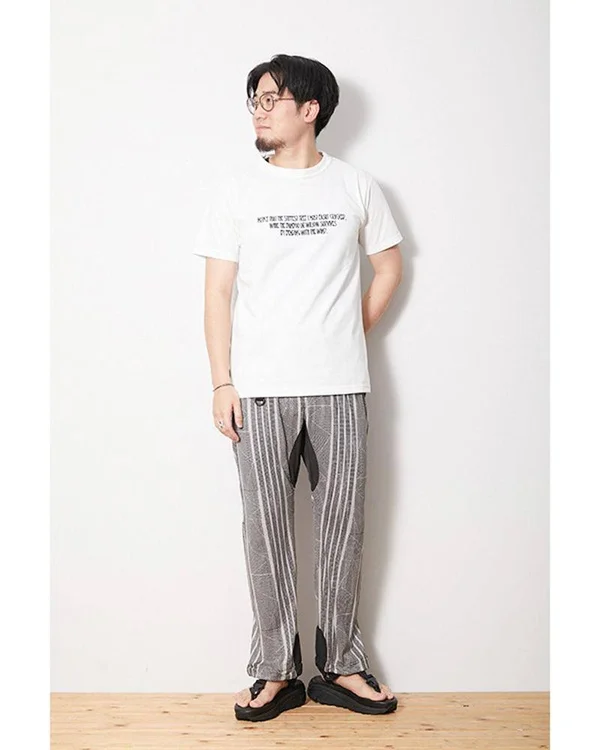 Printed Insect Shield Pants Beigeblack, M