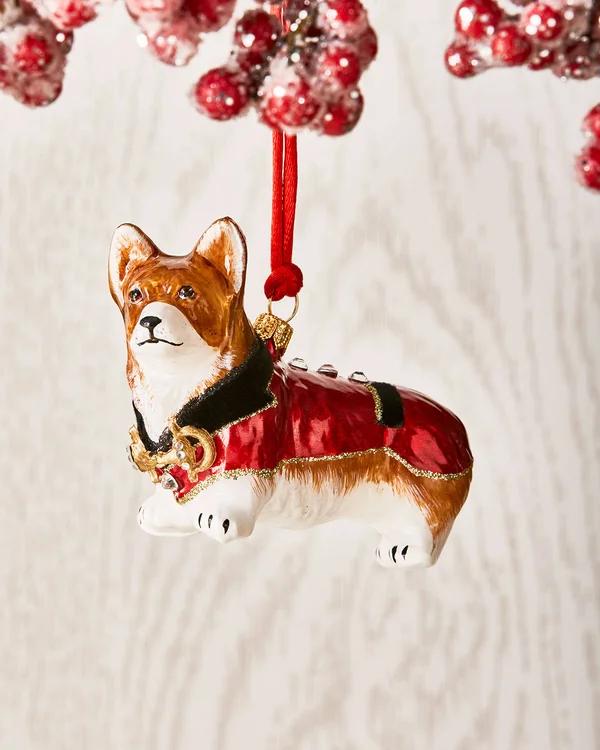Joy to The World Collectibles Pembroke Corgi in Riding Jacket Ornament