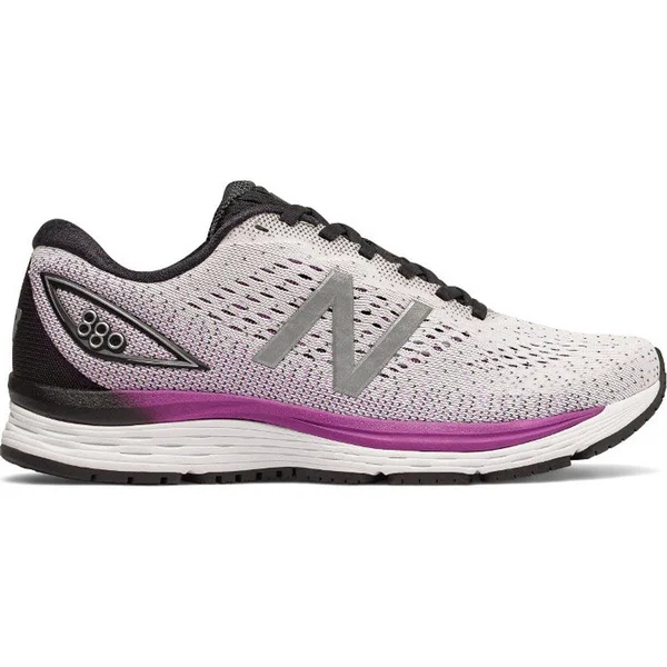 New Balance Women's 880v9 Shoes White with Purple & Black - Size: 6