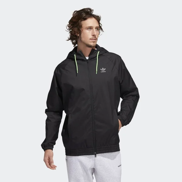 Adidas Originals Triple Stripe Windbreaker - Black