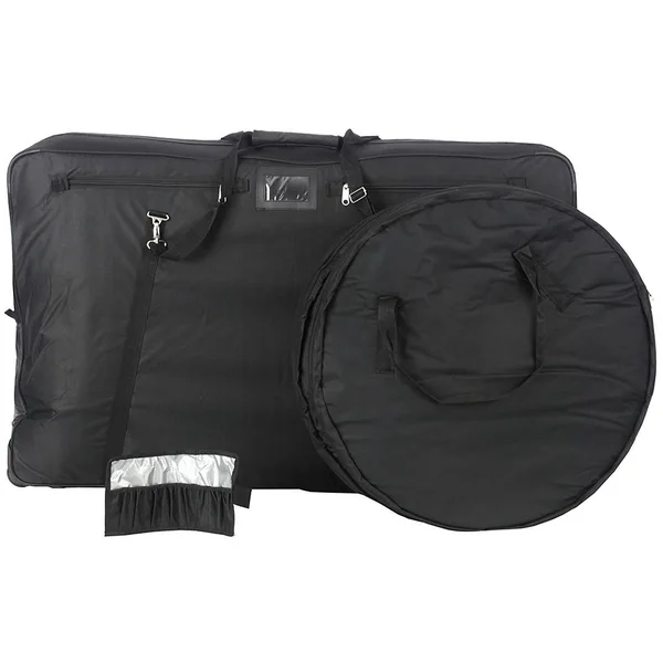 Lifeline Bike Travel Bag with Wheel Bags - Black