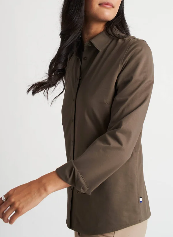 Kit and Ace Women's on The Move Classic Blouse - Green, Size S