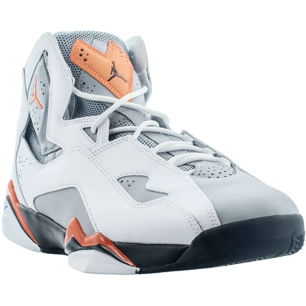 Jordan True Flight White/Total Orange/Wolf Grey Men's Shoes, Size: 9.5