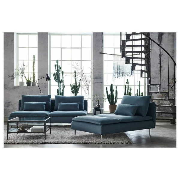 IKEA - S鰀erhamn Sofa Section, Finnsta Turquoise, Width: 73 1/4