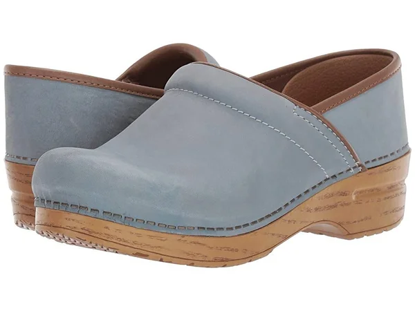 Dansko Professional Women's Clog Shoes Sky Milled Nubuck : 39 (US Women's 8.5-9) Regular