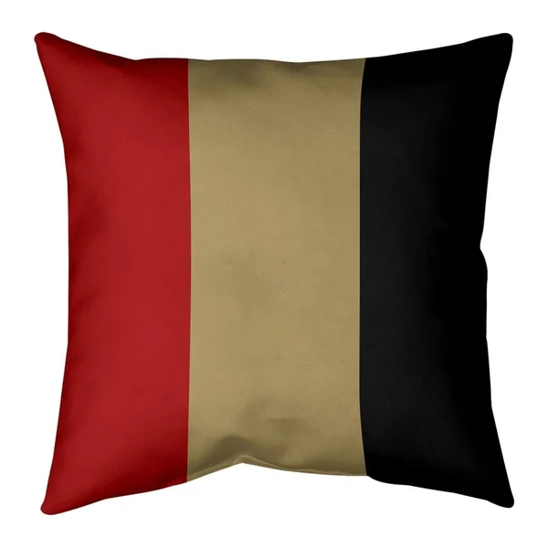 San Francisco San Francisco Football Stripes Pillow-Faux Linen - 26 x 26 - Square - Zipper Closure - Large - Removable Cover - A