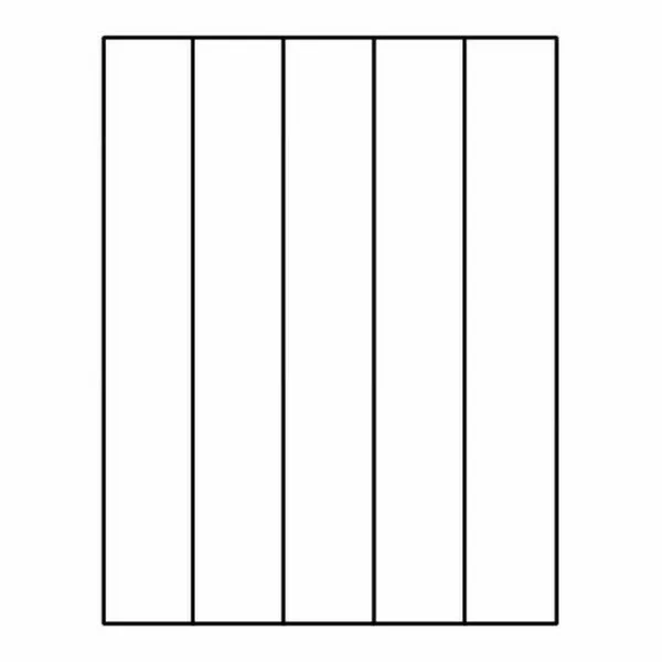 Laser Label Sheet - 8-1/2x22 x 11x22 Laser Finish, Flat Sheet and Pre-Die Cut Labels (Box of 100)