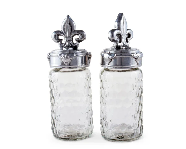 Arthur Court Fleur De Lis Salt and Pepper Set - 5.5 x 3.5"