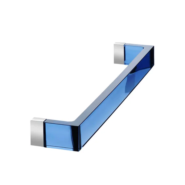 Kartell Rail 17.72 inch by Laufen Transparent Sunset Blue Towel Rack