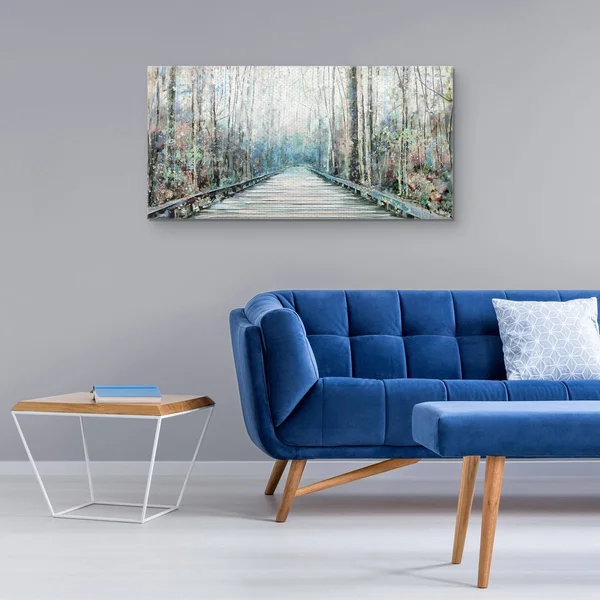 Masterpiece Art Gallery Summer Journey Forest Path by Studio Arts Canvas Art Print - Size: 17 inch x 34 inch