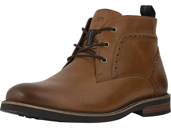 Nunn Bush Men's Ozark Plain Toe Chukka Boot Tan Nubuck 10 W