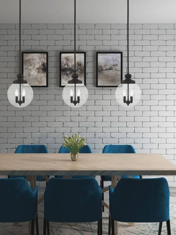 Livex Lighting 50904-91 Sheffield 2 Light Brushed Nickel Pendant