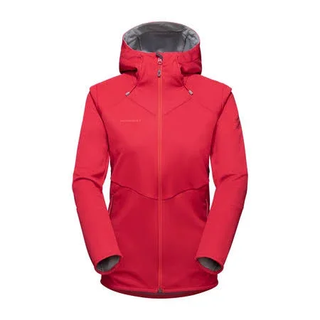 Mammut Technical Softshell Hooded Jacket Red XL