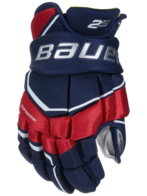 Bauer Supreme 2S Hockey Gloves - Senior - Navy/Red/White - 13.0x22