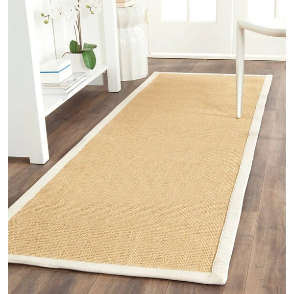 Safavieh NF441B Marble, Grey Natural Fiber 6& x 6& Square Area Rug