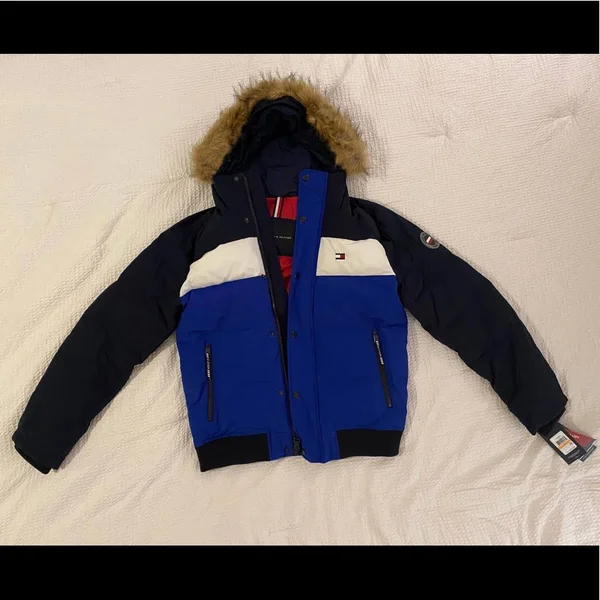 Tommy Hilfiger Jackets & Coats, Tommy Hilfiger Ultra Loft Jacket, Color: Black/Blue, Size: S, Erinpolka&s Closet