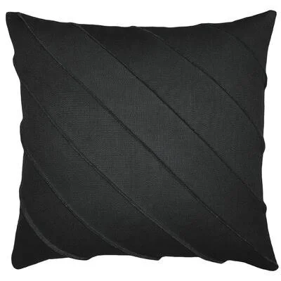 Bundine Rectangular Linen Pillow Cover and Insert Latitude Run Color: Steel, Size: 22x22 x 22x22