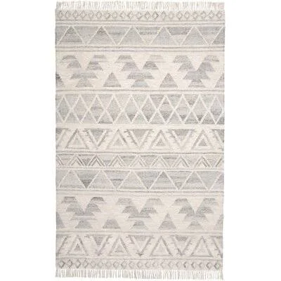 Haught Handwoven Flatweave Wool/Cotton Ivory Area Rug Union Rustic Rug Size: Rectangle 8& x 10&