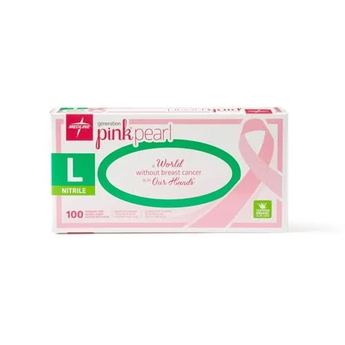 Generation Pink Pearl Nitrile Exam Gloves - Pink, Large