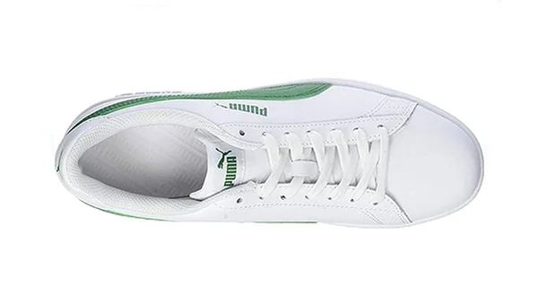 Puma Smash V2 &White Green& White/Amazon Green Sneakers/Shoes 365215-03 (Size: US 11.5)