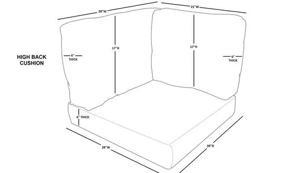 TK Classics High Back Cushion Set for BARBADOS-03b