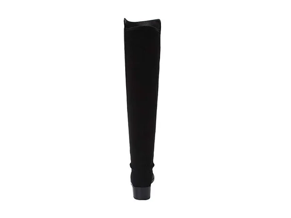 Stuart Weitzman Reserve Leather Over-The-Knee Boot, Women's, Size: 11, Black
